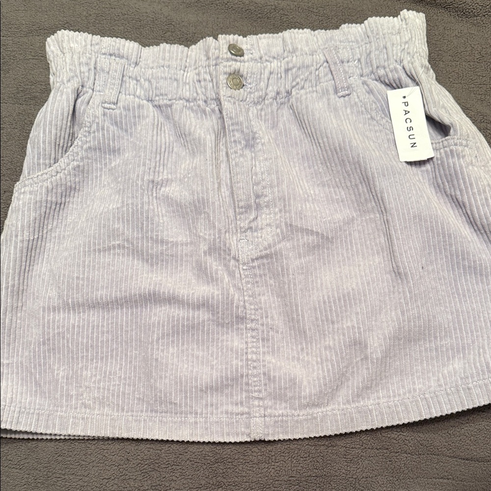 PacSun Lavender Corduroy Skirt size large